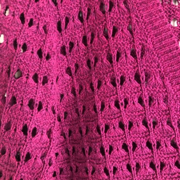 NWOT💕 DKNY Jeans Cardigan Crochet Knit Sweater - Picture 9 of 12
